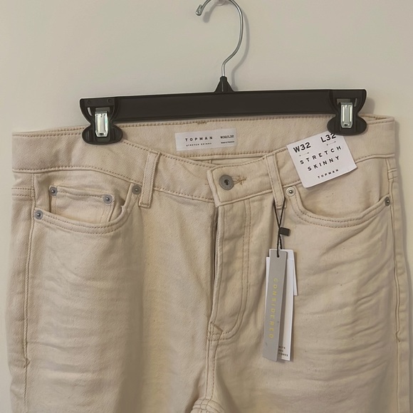 *NWT* Topman Stretch Skinny Ripped Jeans W32/ L32 - Picture 3 of 8